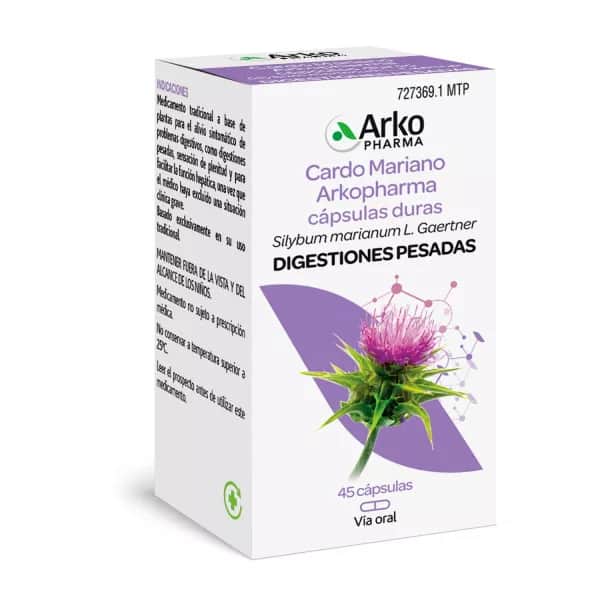 Arkopharma Cardo mariano 390mg 45 cápsulas