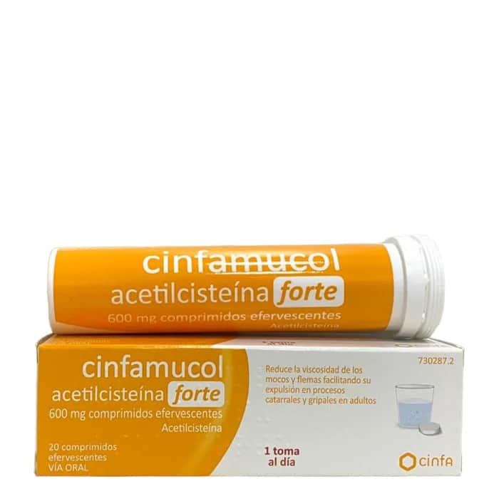 Cinfa Cinfamucol Acetilcisteina Forte 600mg 10 Comprimidos Efervescentes