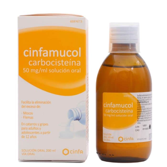 Cinfa Cinfamucol Carbocisteína 50 mg/ml Solución Oral 200 ml