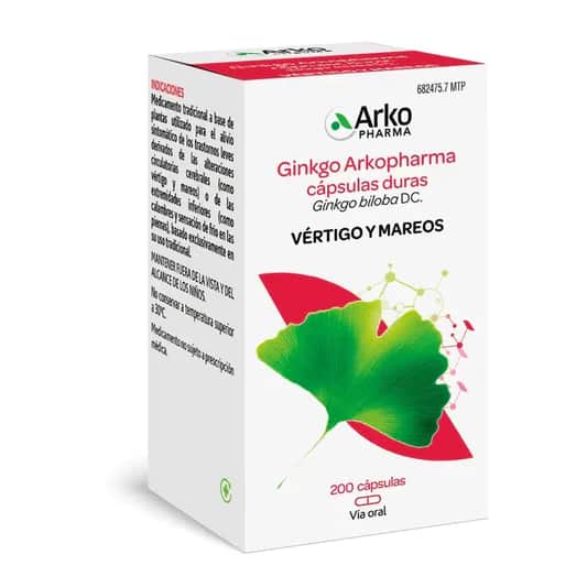 Arkopharma Ginkgo Biloba 200 Cápsulas
