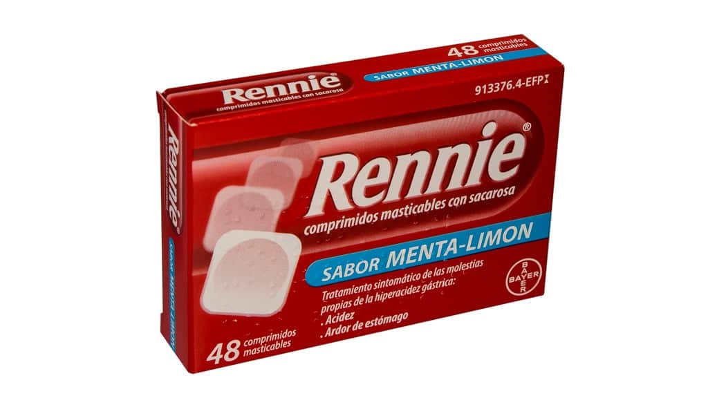 Bayer Rennie 680 mg/80 mg 48 comprimidos masticables