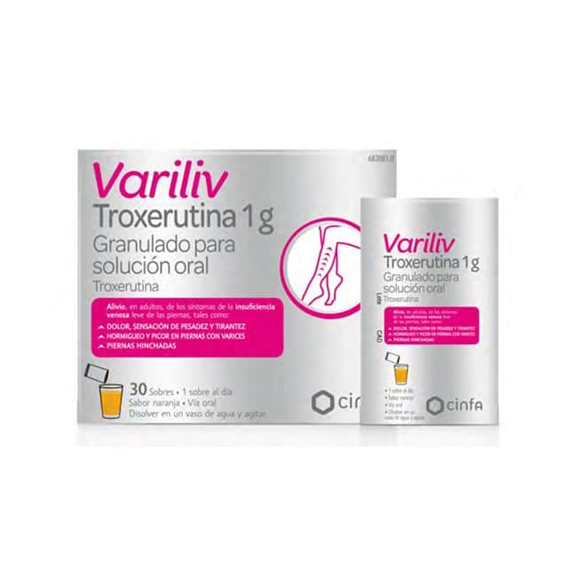 Variliv Troxerutina 1g 30 Sobres de Granulado Oral